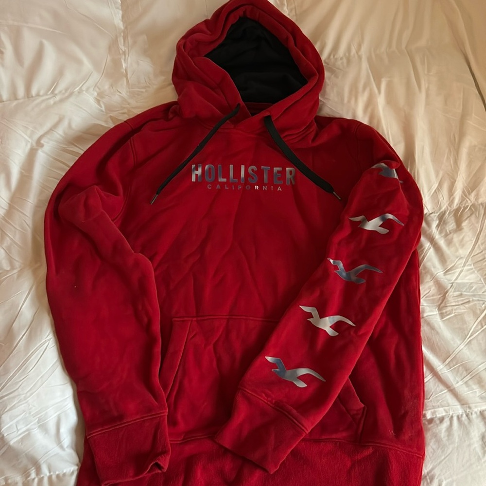 Boys Large red Hollister Hoodie